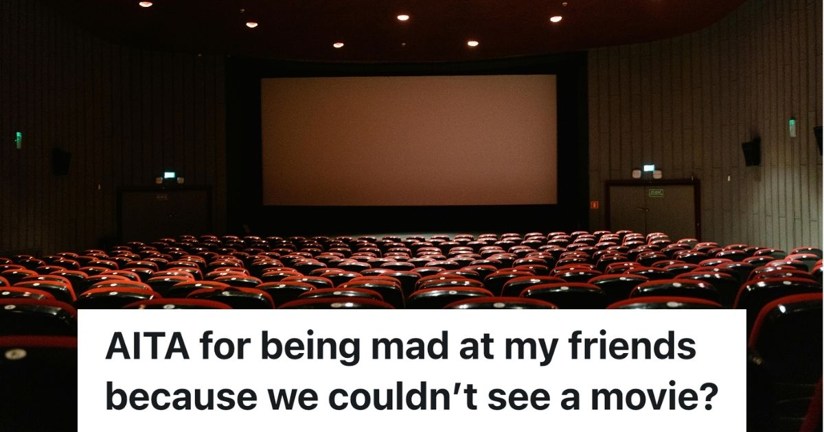 An empty movie theater facing the screen