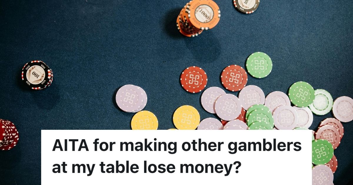 Chips on gambling table