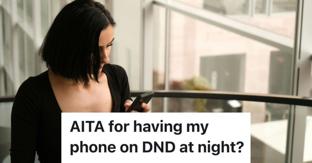Woman looking at her phone