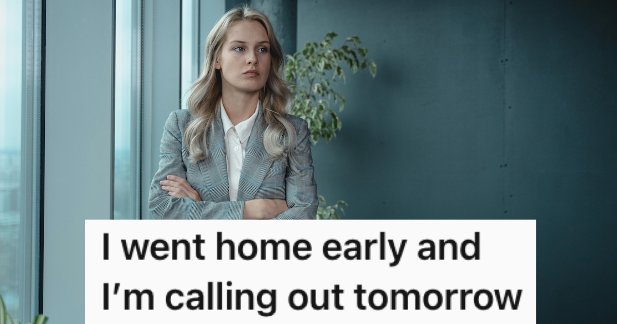 A disgruntled-looking woman in a suit