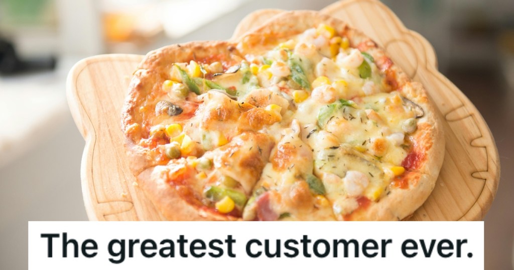 A small pizza on a board