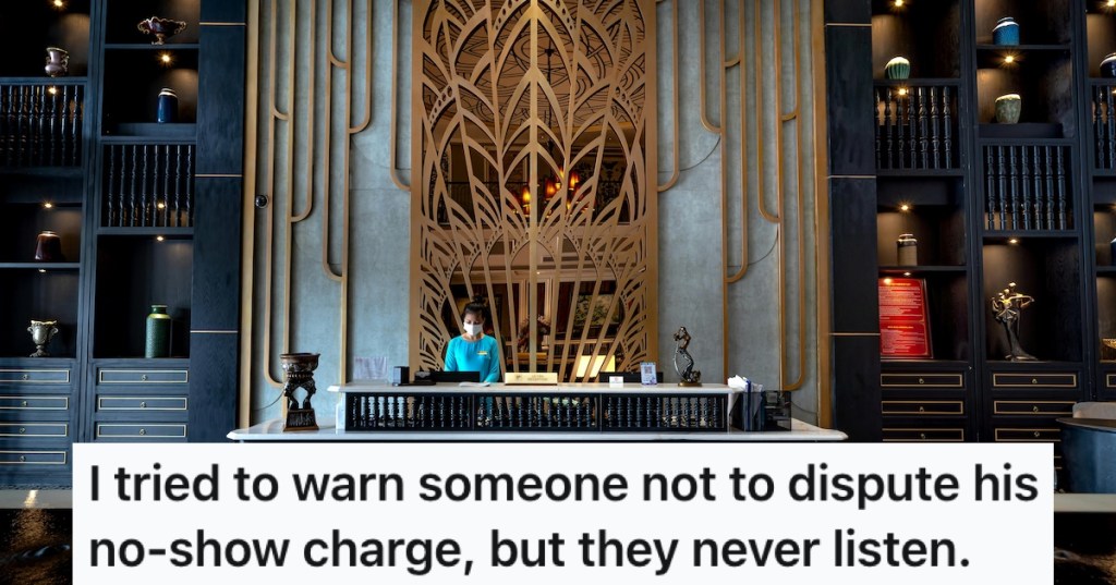 Front desk at a fancy hotel