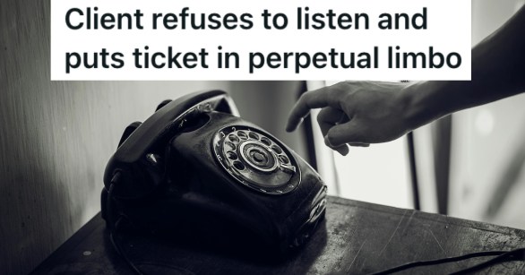 Dialling an old-style telephone