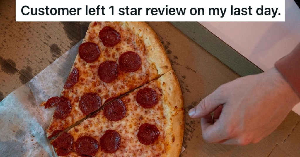 Pepperoni pizza in a box