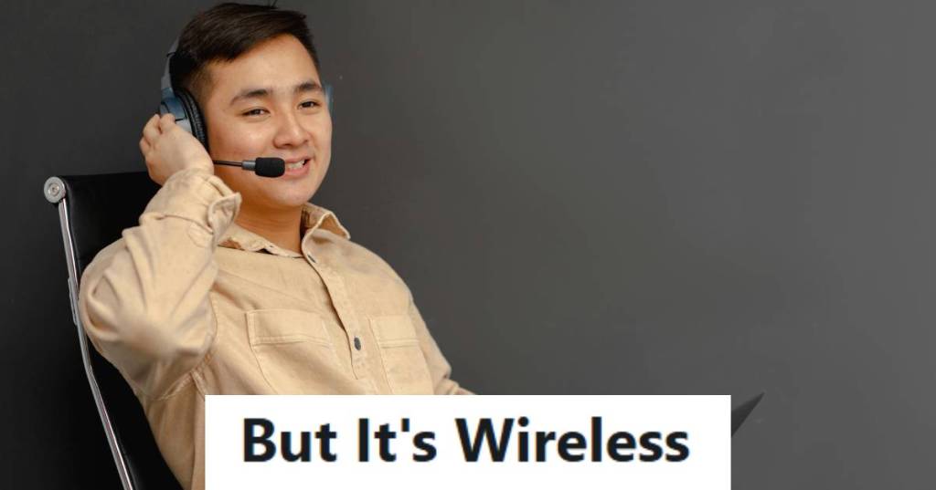 Call center worker on the phone to a customer who blew his mind