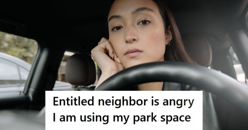 Upset woman in the driver's seat