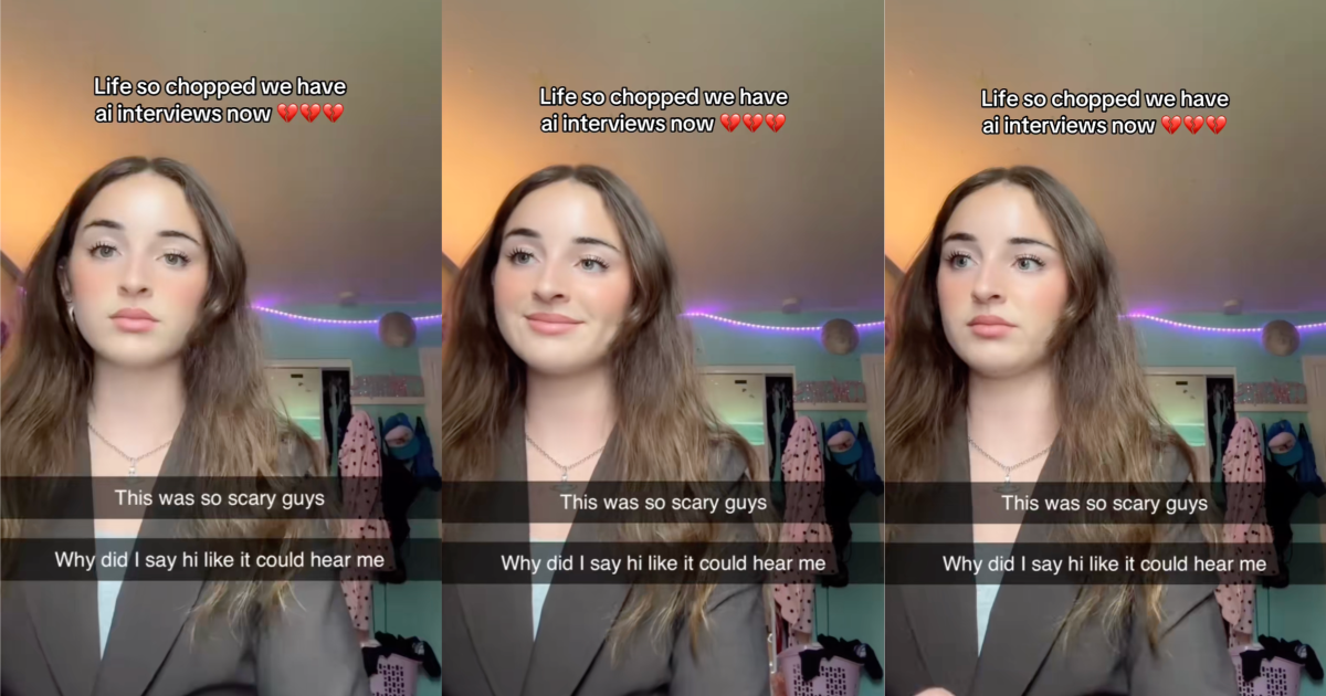 woman in a job interview