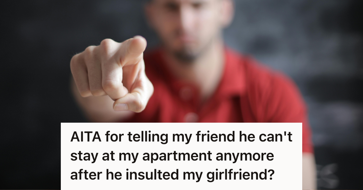 angry man pointing at the door