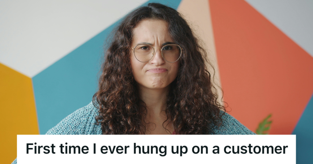 annoyed woman furrowing her brow