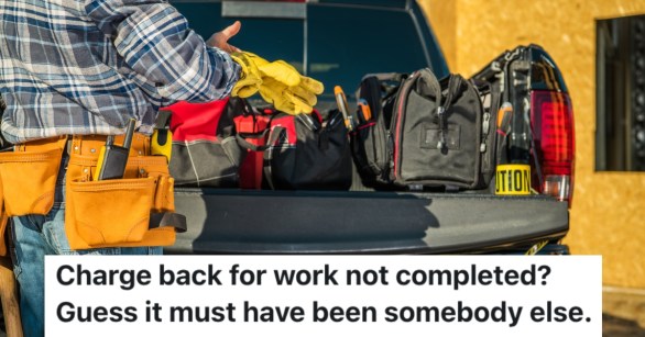 man loading tools in a truck