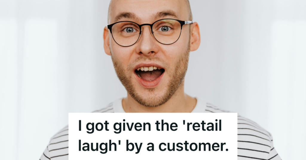 bald man with glasses looking surprised