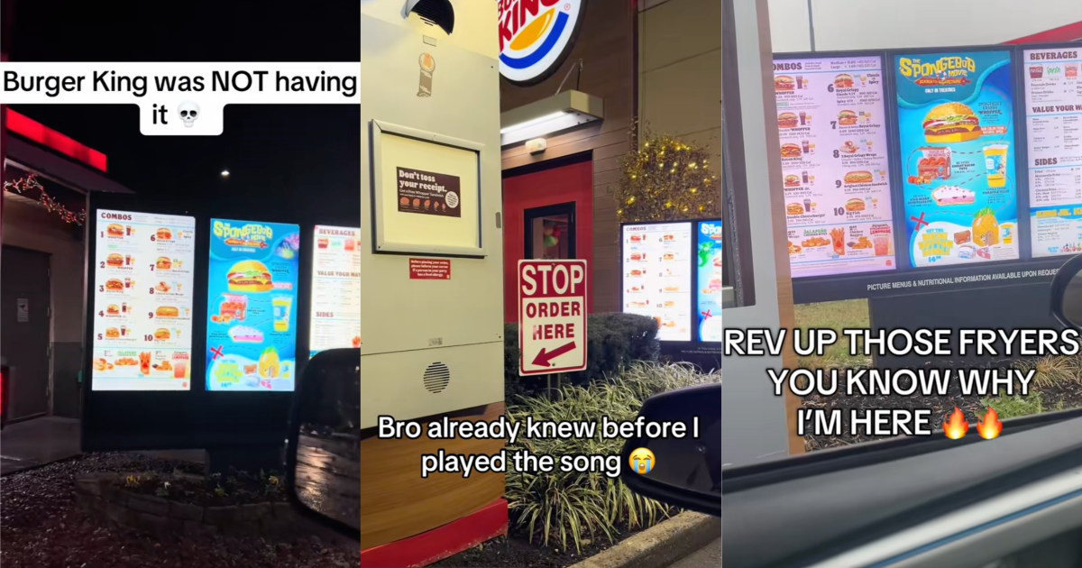 Customers Are Blasting “SpongeBob Square Pants” In Burger King Drive-Thrus Because Of Their Special Menu