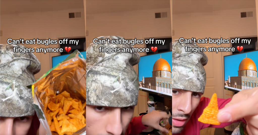 man talking about bugles