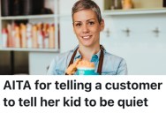 Ice Cream Shop Employee Had Hearing Problems, So She Asked A Customer To Keep Her Kid Quiet So She Could Hear Her Order