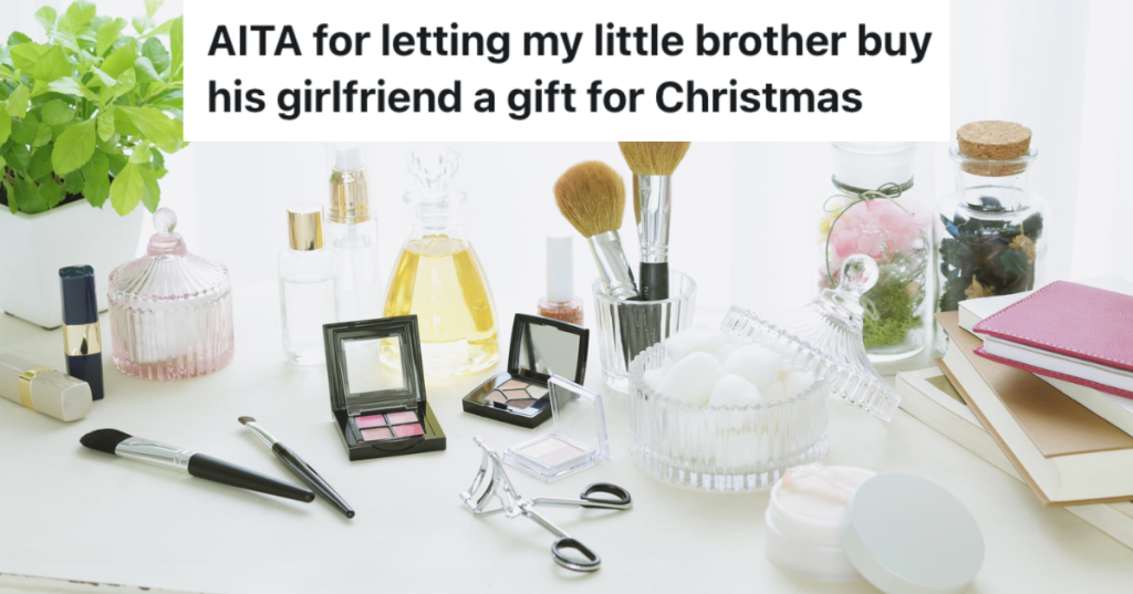 table with assorted makeup products.