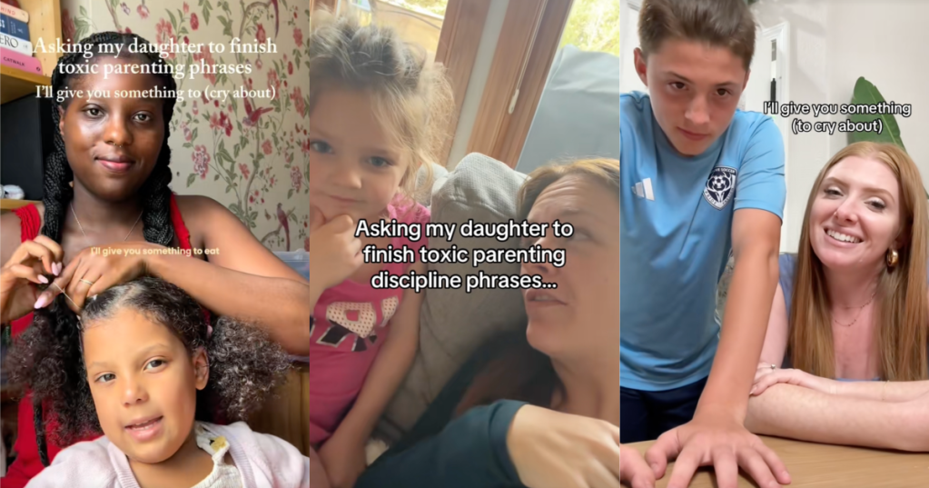 parents talking to their kids