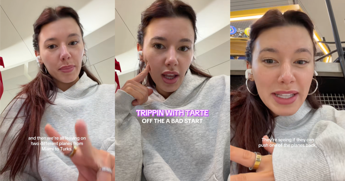 woman talking to tiktokkers