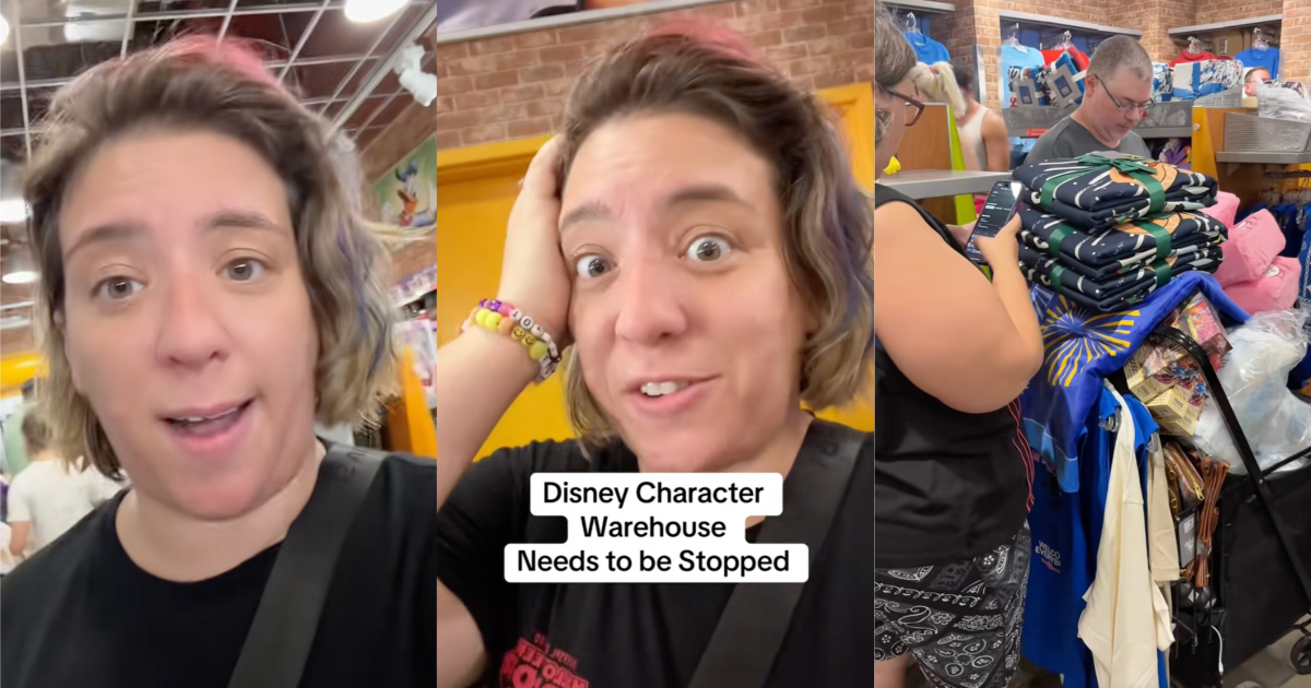 woman in a disney store