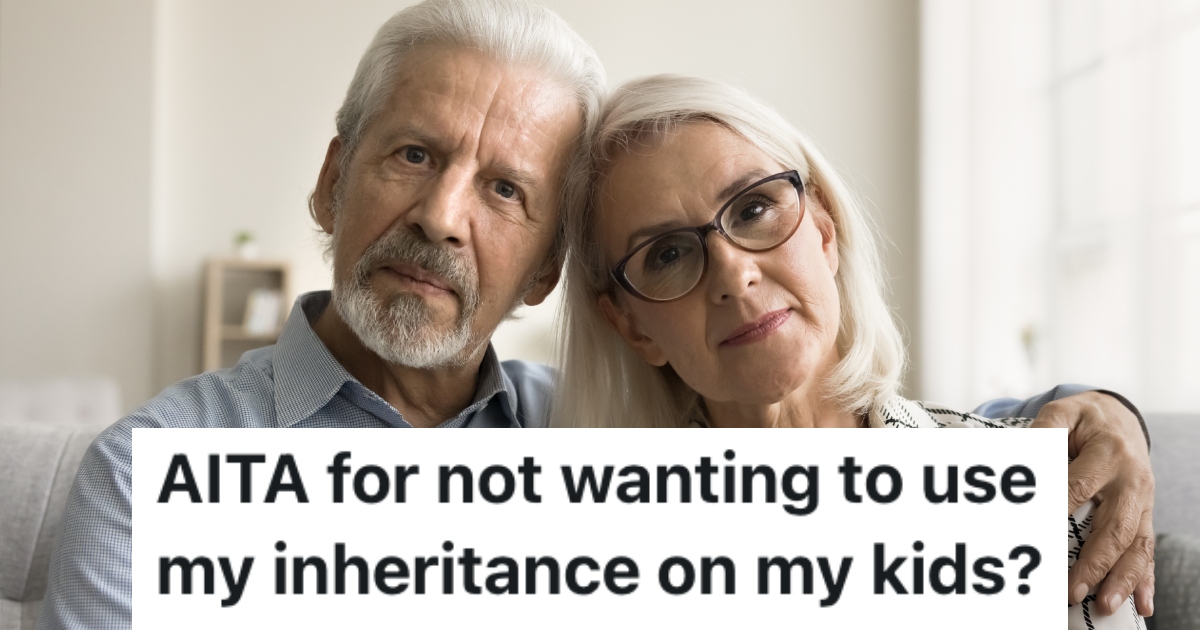 older couple with serious expression