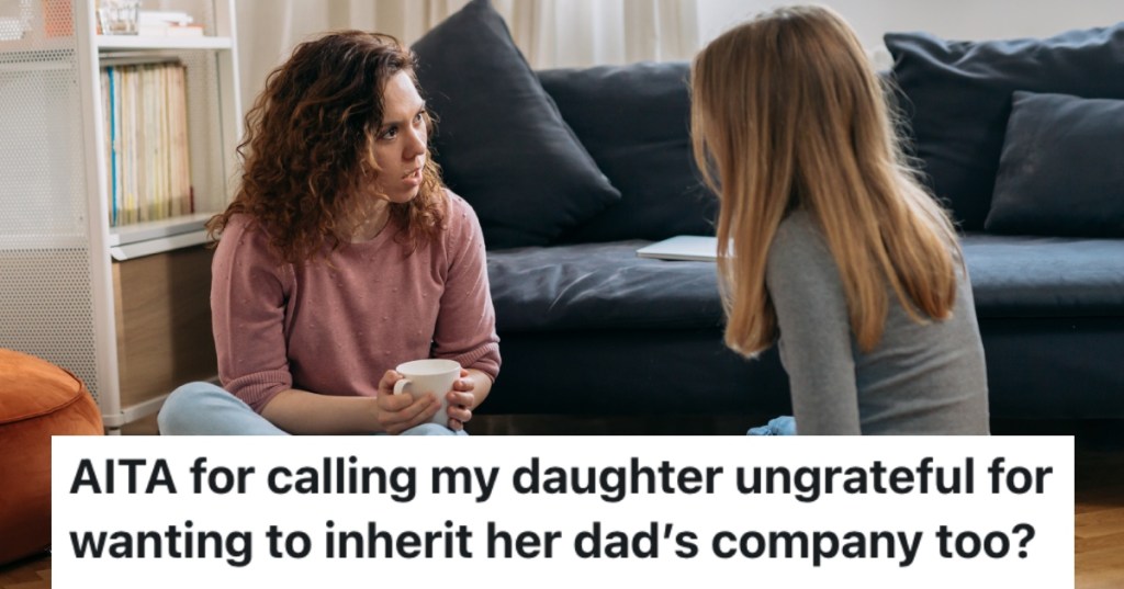 woman talking to her daughter