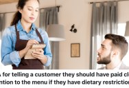 A Waitress Served Customers A Pasta Dish With Prosciutto In It, But They Got Angry Because They Don’t Speak Italian And They Have Dietary Restrictions