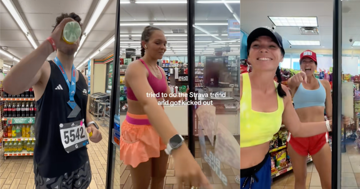 people getting water in stores