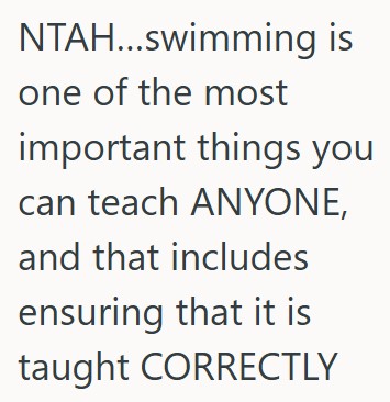 comment 1 68 A Swim Instructor Saw Her Manager Promoting A Student Before She Was Ready, But Her Boss Is Mad She Raised Her Voice To Express Her Concerns