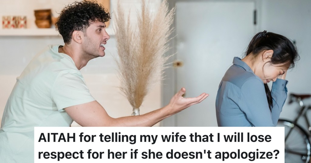 husband and wife angry at each other