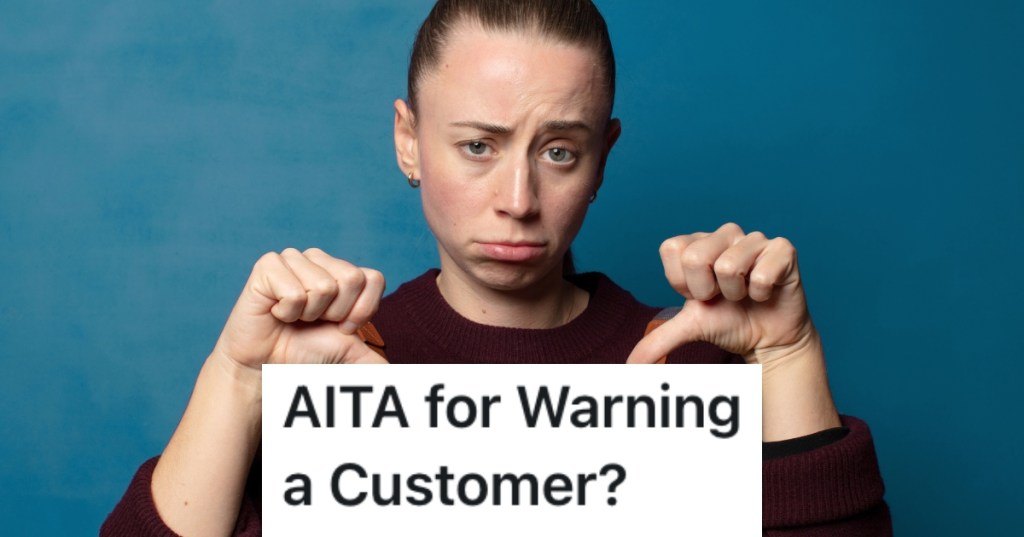 woman giving thumbs down