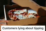 A Customer Promised A Pizza Delivery Driver A Good Tip, But After They Returned To The Store They Realized It Was A Lie