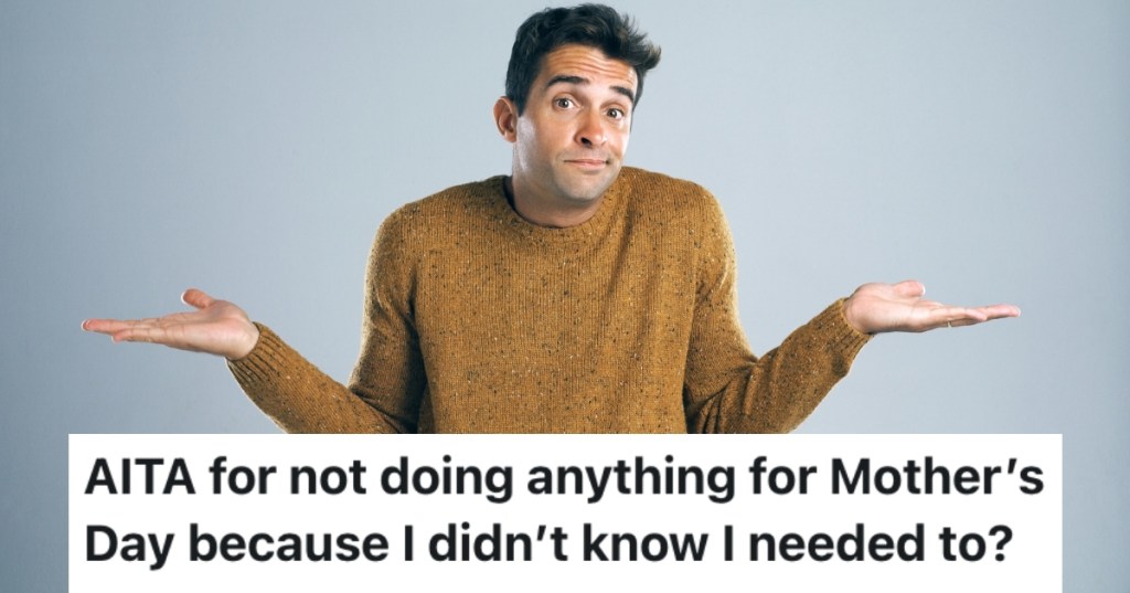 man shrugging his shoulders