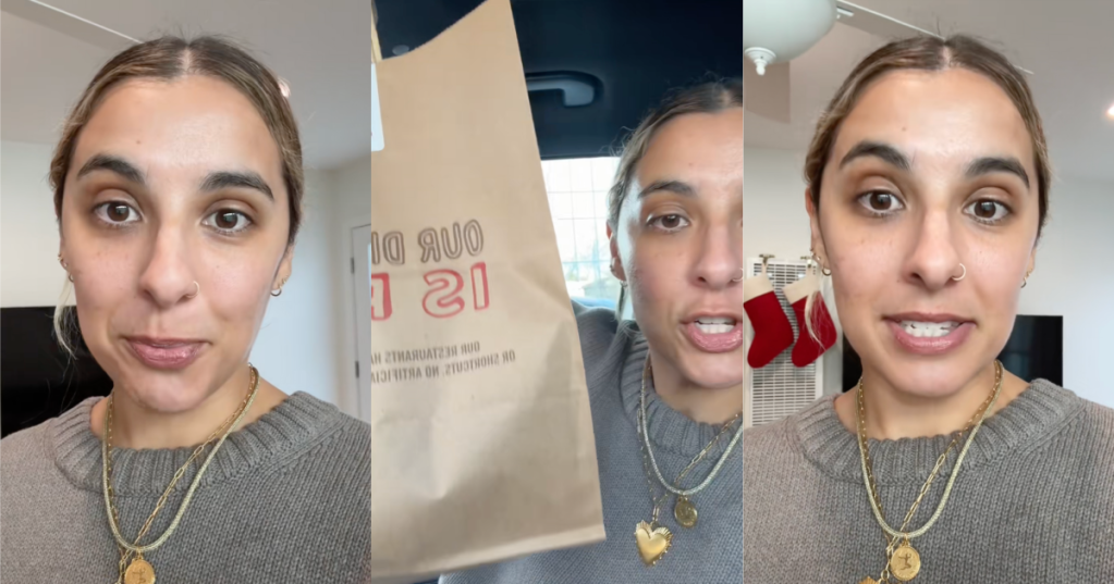 woman talking about doordash