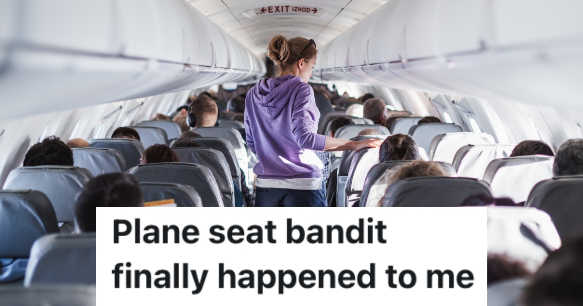 Plane Passenger Discovered A Woman And Her Son Had Taken Her Seats, So She Made A Hilariously Dark Comment To Get Them To Move woman boarding a plane