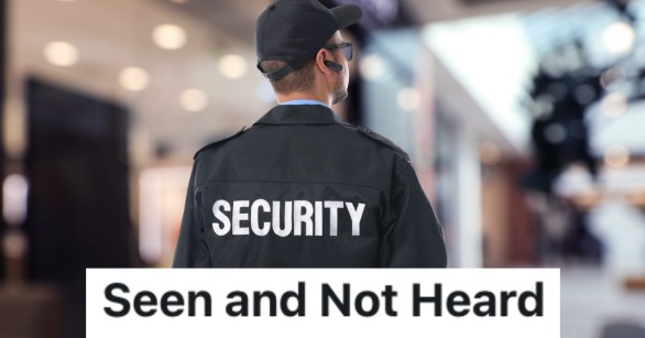 security guard at work