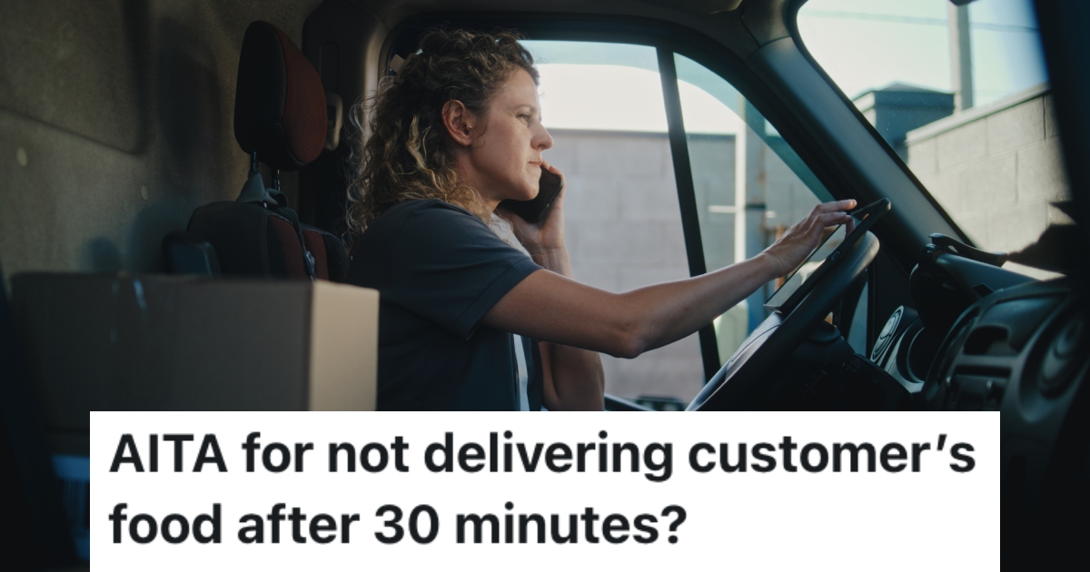 DoorDash Driver Couldnt Drop Off Food Because A Customer Wouldnt Pick Up, But Then The Customer Called And Wanted Her To Come Back woman in a van