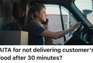 DoorDash Driver Couldn’t Drop Off Food Because A Customer Wouldn’t Pick Up, But Then The Customer Called And Wanted Her To Come Back