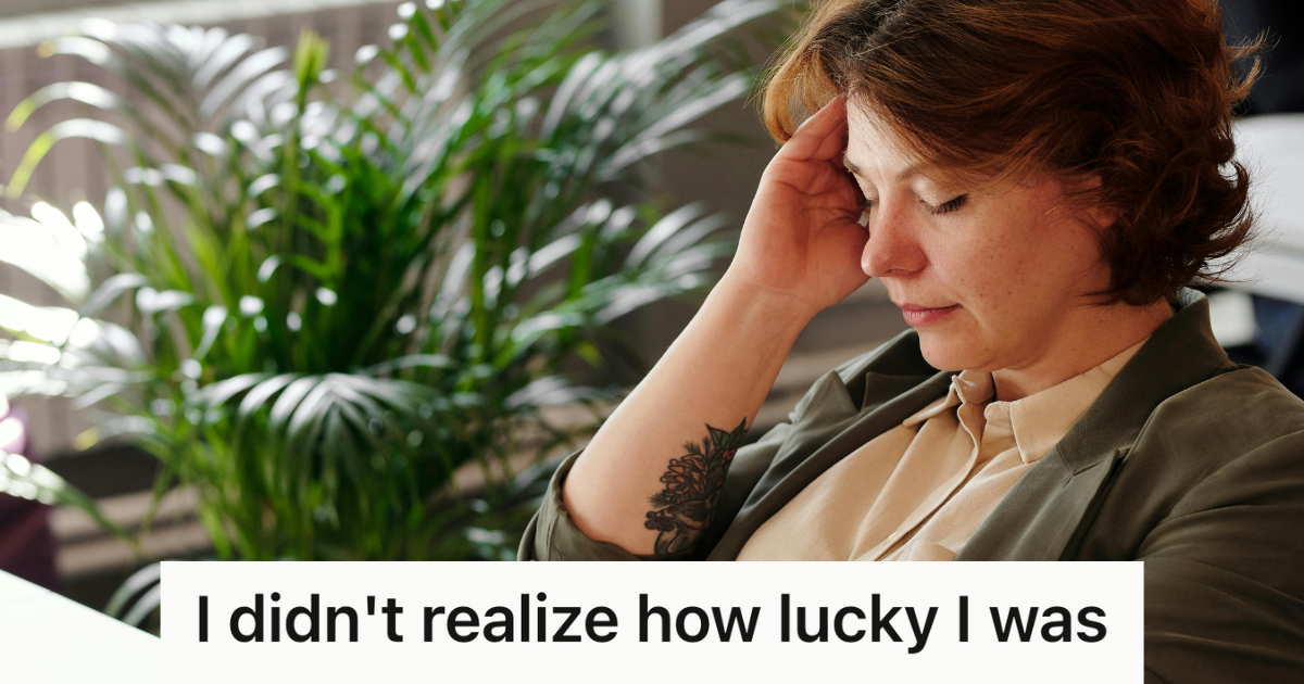employee looking exhausted at her desk