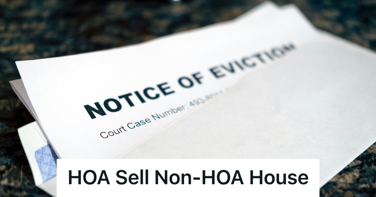 Homeowner Refused To Accept The HOAs Unfair Violations, So He Hired A Lawyer And Got The HOA President Kicked Out Of The Neighborhood eviction notice in envelope