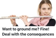 A Teenager’s Phone Was Taken Away By Her Mom On A Vacation, So She Drove Her Mom Nuts By Playing The Flute Early In The Morning Until She Got Her Phone Back