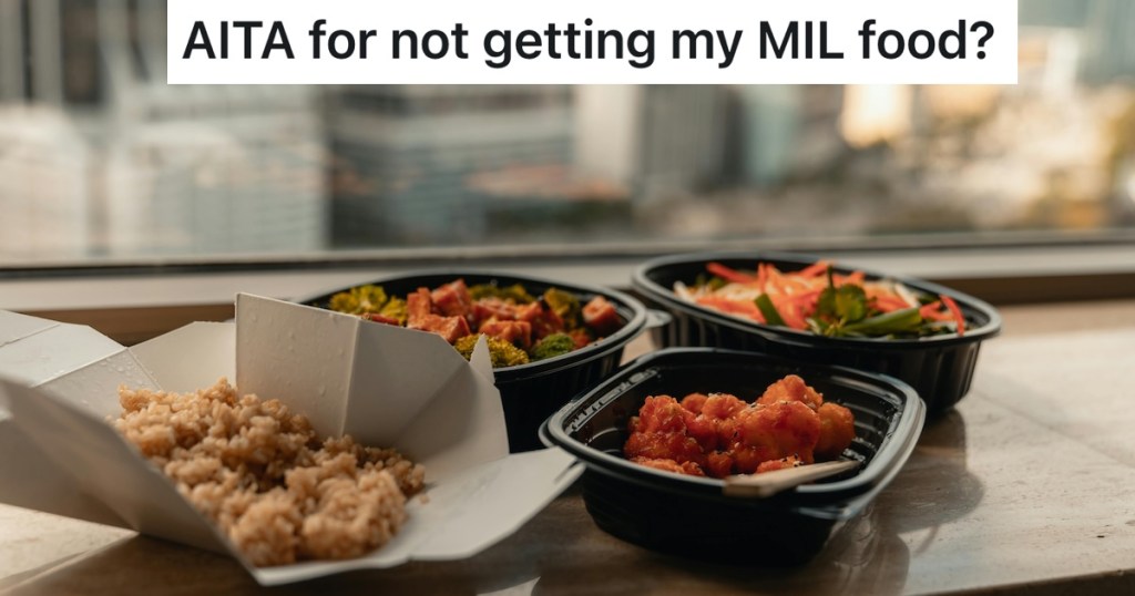 various takeout food on table