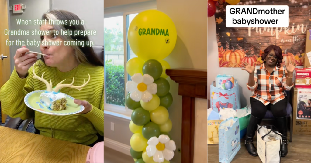 women celebrating a grandma shower