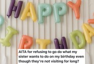 A Young Woman Planned Her Usual Birthday Tattoo Tradition, So When Visiting Family Wanted A Two-Hour Trip Instead, She Refused to Change Her Plans