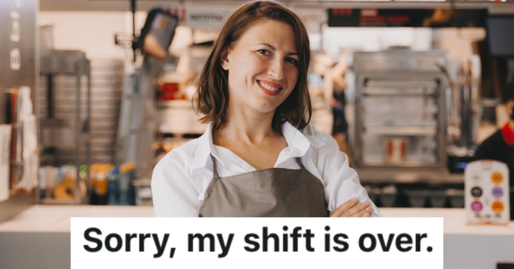 woman in a restaurant