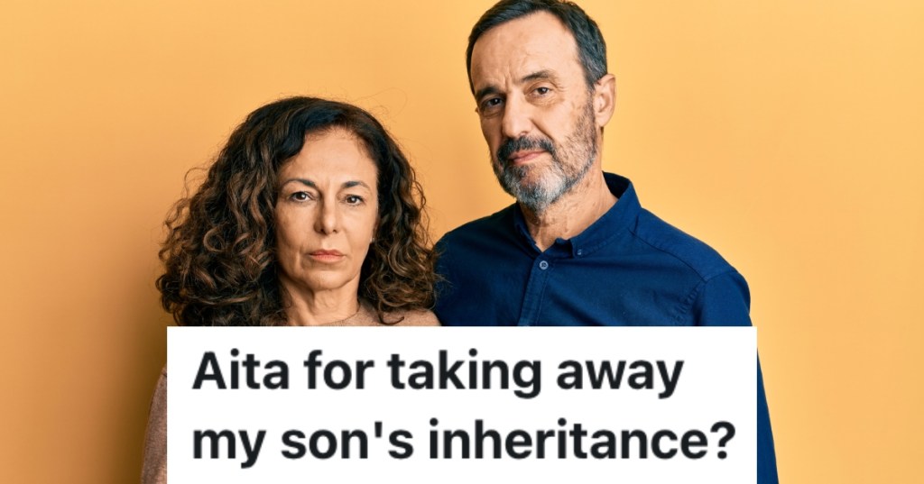 couple with serious expression