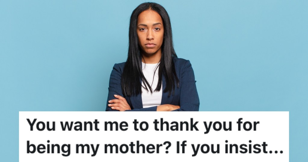 woman with a serious look