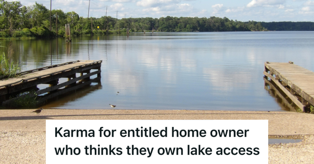 lake dock on a sunny day