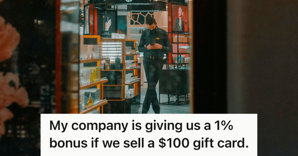 mall employee at work