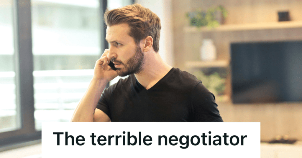 man in black shirt talking on phone
