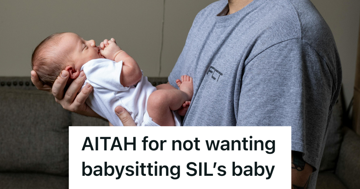 man in gray shirt holding a baby