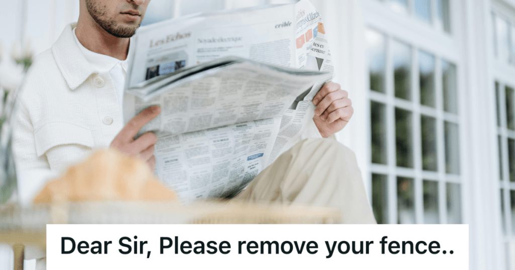 man reading the newspaper